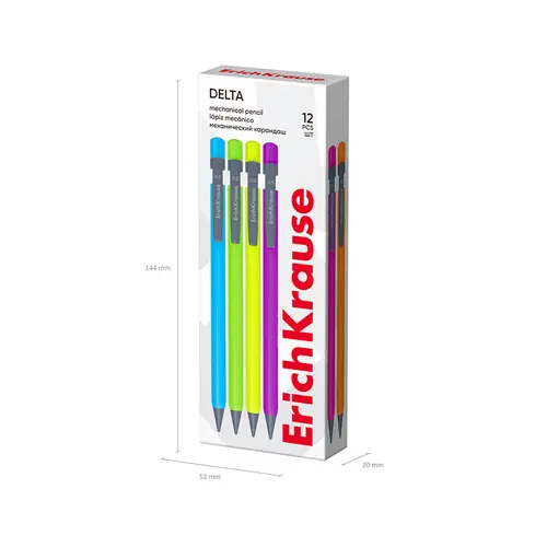 Tehnička olovka ErichKrause Delta (0.5) HB sortirano 12/1-5