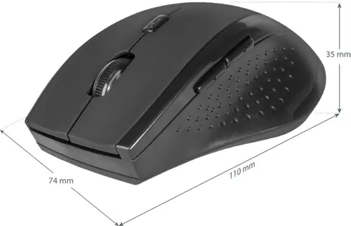 Optički miš Defender Datum bežični Accura MM-365 crni,6D, 800-1600 dpi 52365-2