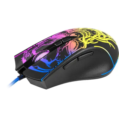 Miš Defender Bulletstorm GM-928, gaming žičani, rainbow-1