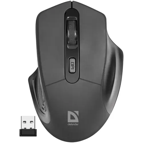 Wireless optical mouse Datum MB-345 Black,4D, 800-1600 dpi-1