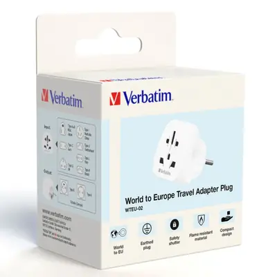 Adapter Verbatim WTEU-02 #49549 Svijet-Europa putni utikac-2