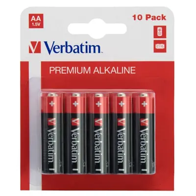 Baterije Verbatim #49875 alkalne AA 1,5V (pak 10 kom)