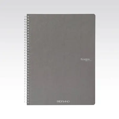 Bilježnica Fabriano Ecoqua original A4 90g 70L spiralna kocke antracite 19290101