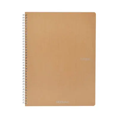 Bilježnica Fabriano Ecoqua original A4 90g 70L spiralna kocke bruno/smeđa 19290102