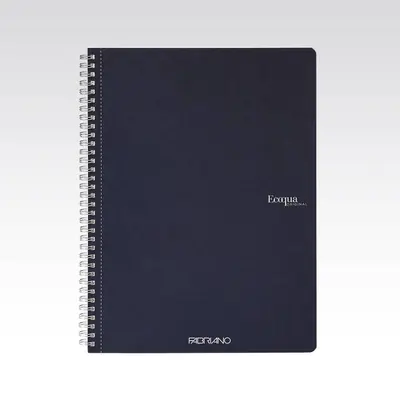 Bilježnica Fabriano Ecoqua original A4 90g 70L spiralna kocke dark blue/tamno plava 19290104