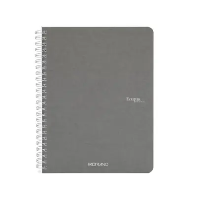 Notebook Fabriano Ecoqua original A5 90g 70sh spiral lines anthracite 19148201