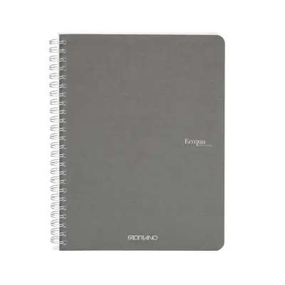 Bilježnica Fabriano Ecoqua original A5 90g 70L spiralna kocke antracite 19148101