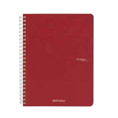 Bilježnica Fabriano Ecoqua original A5 90g 70L spiralna kocke cherry/trešnja 19148103