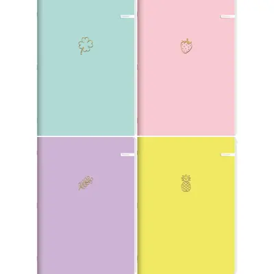Notebook Ilijanum A4 70g 60L lines soft touch