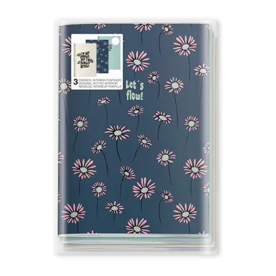 Bilježnica Miquelrius A5 kolekcija happy daisies točkice 32L 80g 3/1 MR8189 MIQ_RAS