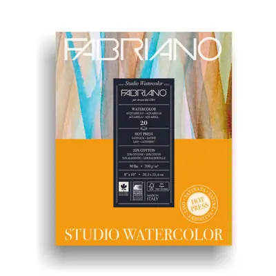 Blok Fabriano studio watercolor 20,3x25,4 300g 12L 19123001