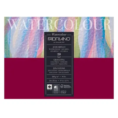 Blok Fabriano watercolor gf 24x32 200g 20L 72612432