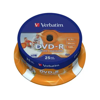 DVD-R Verbatim #43538 4,7Gb 16x sp25 wide printable