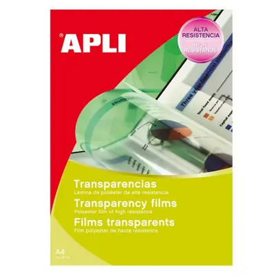 Transparency film Apli A4 for laser 100my 100sh 01062