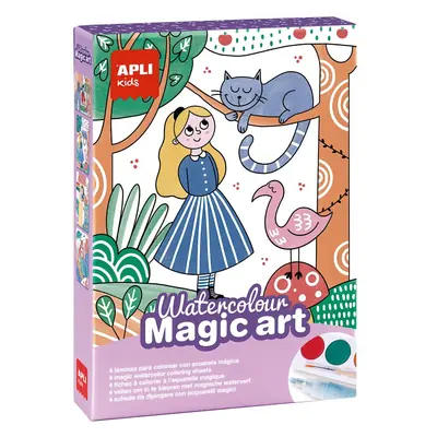 Game Apli Watercolor Magic Art for painting with water paints and magic felt-tip pen 18823