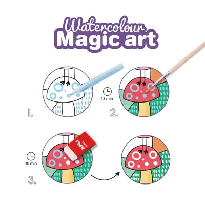 Game Apli Watercolor Magic Art for painting with water paints and magic felt-tip pen 18823-4