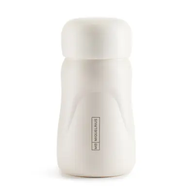 Isothermal bottle Miquelrius Oval black&white 260ml white MR13244