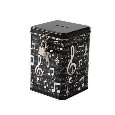 Money bank metal iTotal with key Music XL2011A-1