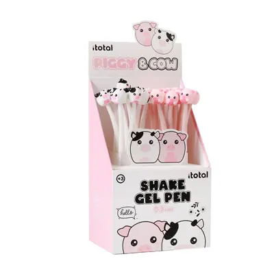 Kemijska olovka iTotal fleksibilna Cute animals svinjica+kravica 24/1 sortirano XL1164H
