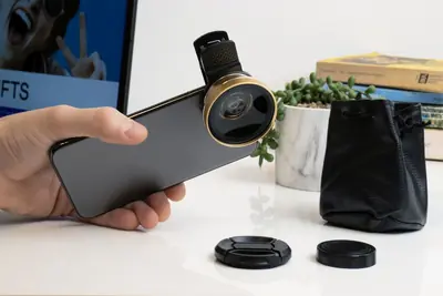 Klip leća iTotal 2u1 za mobitel zlatna CM3203-1
