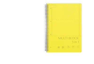 Kolegij blok Ilijanum A4 90g 90L spiralni multi  blok s 3 linijature