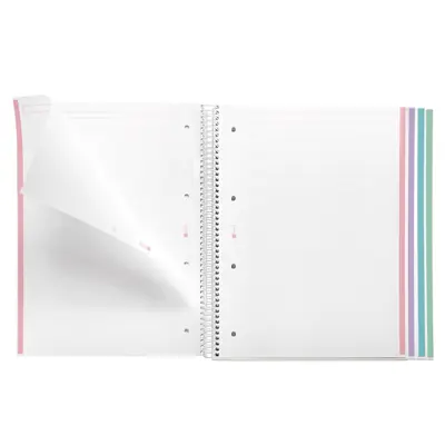 Kolegij blok Miquelrius A4 70g 120L spiralni crte Aurora polypropylene west bay MR4258-5