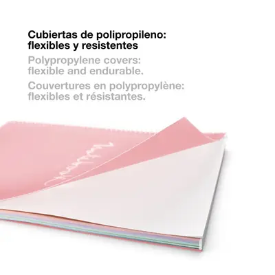 Kolegij blok Miquelrius A4 70g 120L spiralni crte Aurora polypropylene provence MR4260-4