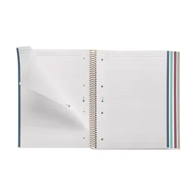 Kolegij blok Miquelrius A4 70g 120L spiralni crte Extra rigid cardboard lifestyle spring green MR46933-2