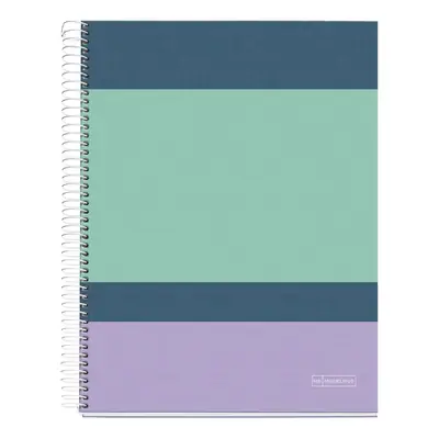 Notebook Miquelrius A4 70g 140sh spiral line Extra rigid cardboard lifestyle rider purple MR4256
