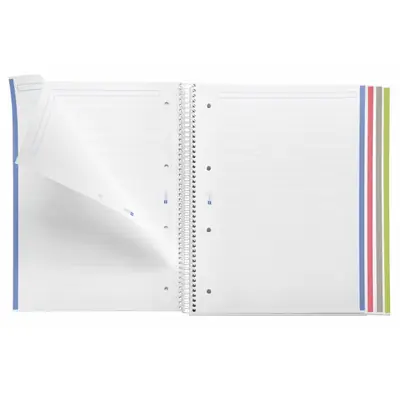 Notebook Miquelrius A4 70g 140sh spiral line Extra rigid cardboard lifestyle rider purple MR4256-2