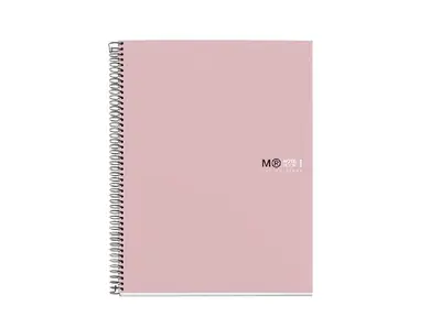 Kolegij blok Miquelrius A4 90g 80L spiralni crte rozi 49966