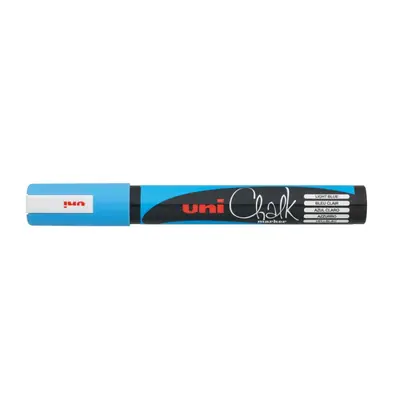 Marker Uni pwe-5m chalk_kreda svijetlo plavi