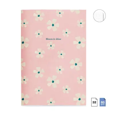 Notebook Miquelrius A5 Wildflowers 32L 80g points 3/1 MR8200-3