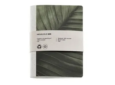 Notebook Miquelrius Earth leaf 52X210mm 40 plain MR8136