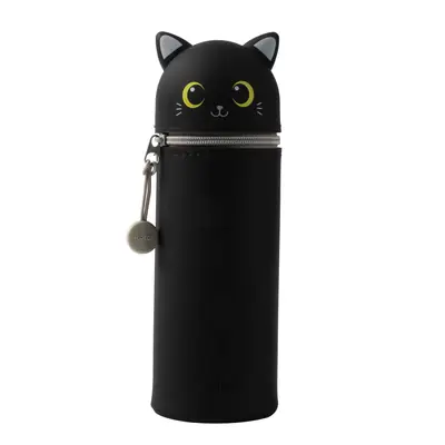 Silicon pencil case iTotal cat black XL2482