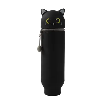 Silicon pencil case iTotal cat black XL2482-1