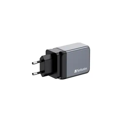 Punjač zidni Verbatim GaN #32201 2xUSB-C/PD 65W/1xUSB-A QC 3.0 (EU/UK/US)-1