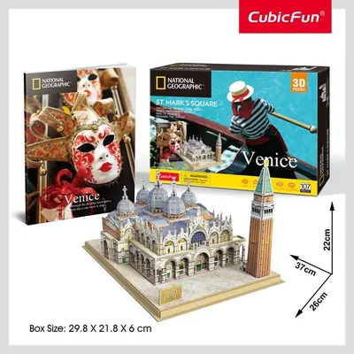 Puzle 3D Cubicfun Trg Sv. Marka Venecija CBF209803 +8