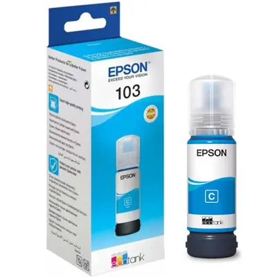 Tinta Epson 103 T00S2 L3150 cyan ecotank C13T00S24A 65ml