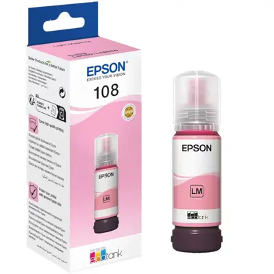 Tinta Epson 108 L8050/18050 photo light magenta ecotank  C13T09C64A 70ml