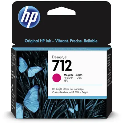 Tinta HP 3ED68A 712 magenta Design jet T630/T650/T230/T250/T650 29ml
