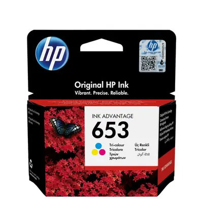 Tinta HP 3YM74AE 653 Ink advantage AIO 6000/6400 tri-color