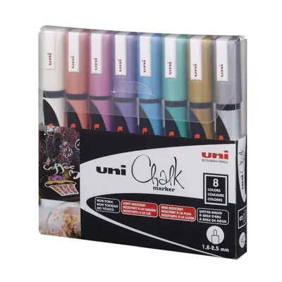 Uni pak marker pwe-5m chalk_kreda metallic 8/1