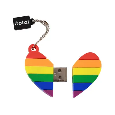 USB stick iTotal 32GB srce Love is love sortirano 16/1  XL2182-1