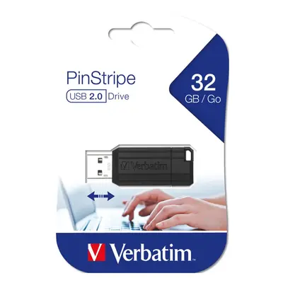 USB stick Verbatim 2.0 #49064 32Gb pinstripe black