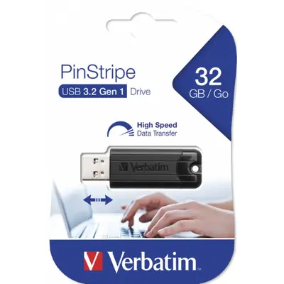 USB stick Verbatim 3.2 #49317 32Gb pinstripe black
