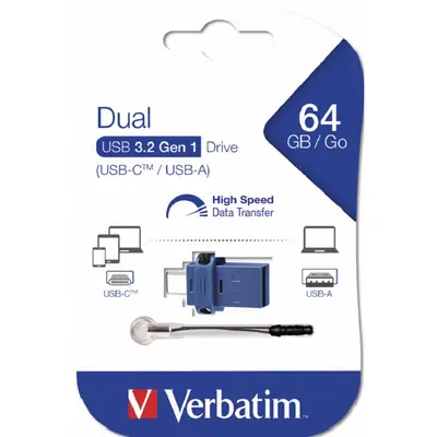 USB stick Verbatim 3.0 #49967, 64 GB dual  USB-C/USB-A
