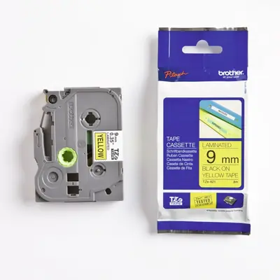 Vrpca Brother p-touch TZE621 9mm yellow/black