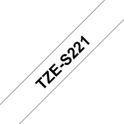 Vrpca Brother p-touch TZES221 9mm black/white