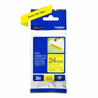 Ribbon Brother p-touch TZES651 24mm yellow/black